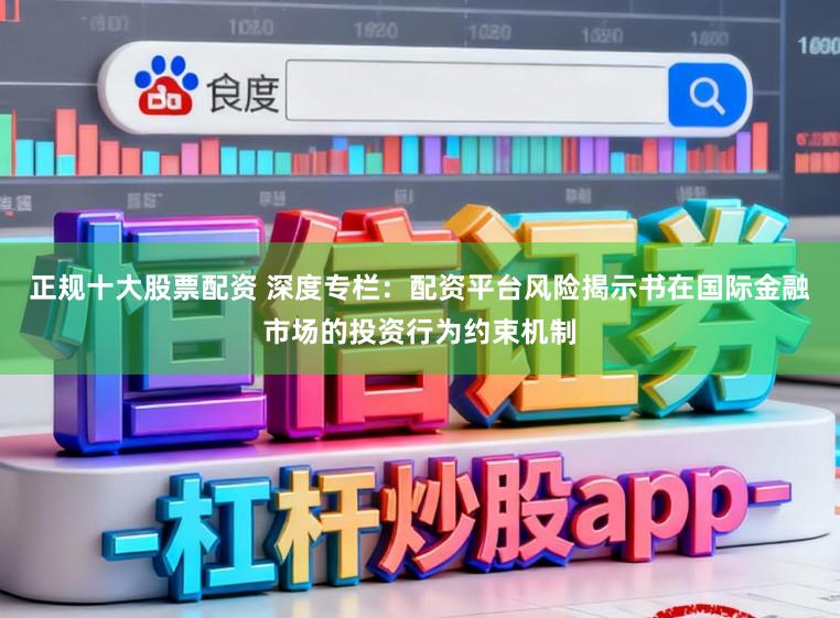正规十大股票配资 深度专栏：配资平台风险揭示书在国际金融市场的投资行为约束机制